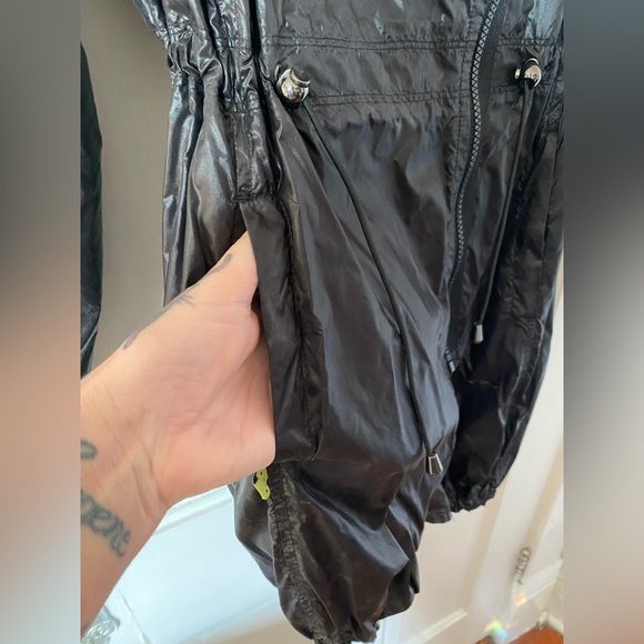 Soia & Kyo black nylon rain coat goth lightweight jacket - Picture 3 of 10